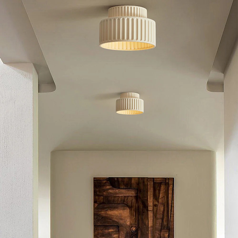 Modern Solid Color Recessed Resin Ceiling Lamp S177