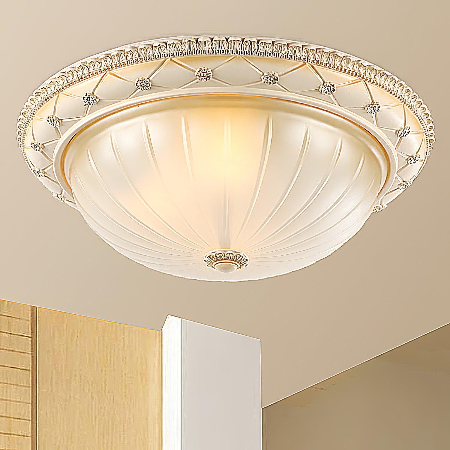 European Vintage Style Resin Ceiling Light for Bedroom M457