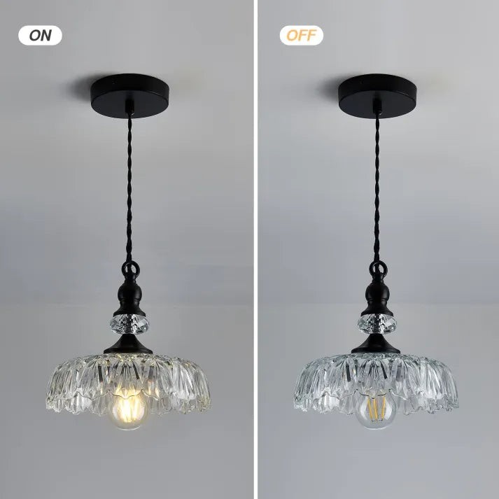 Mid Century Mini Kitchen Island Glass Pendant Light G38