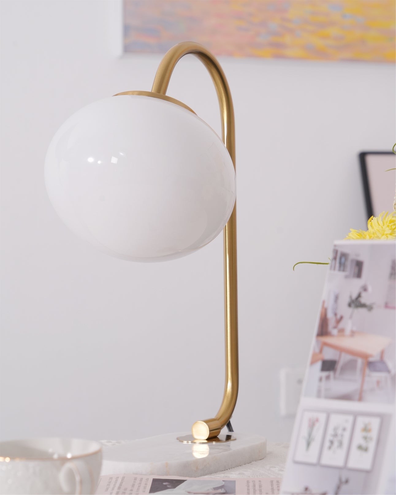 Nordic Mushroom Glass Bedside Table Lamp M236