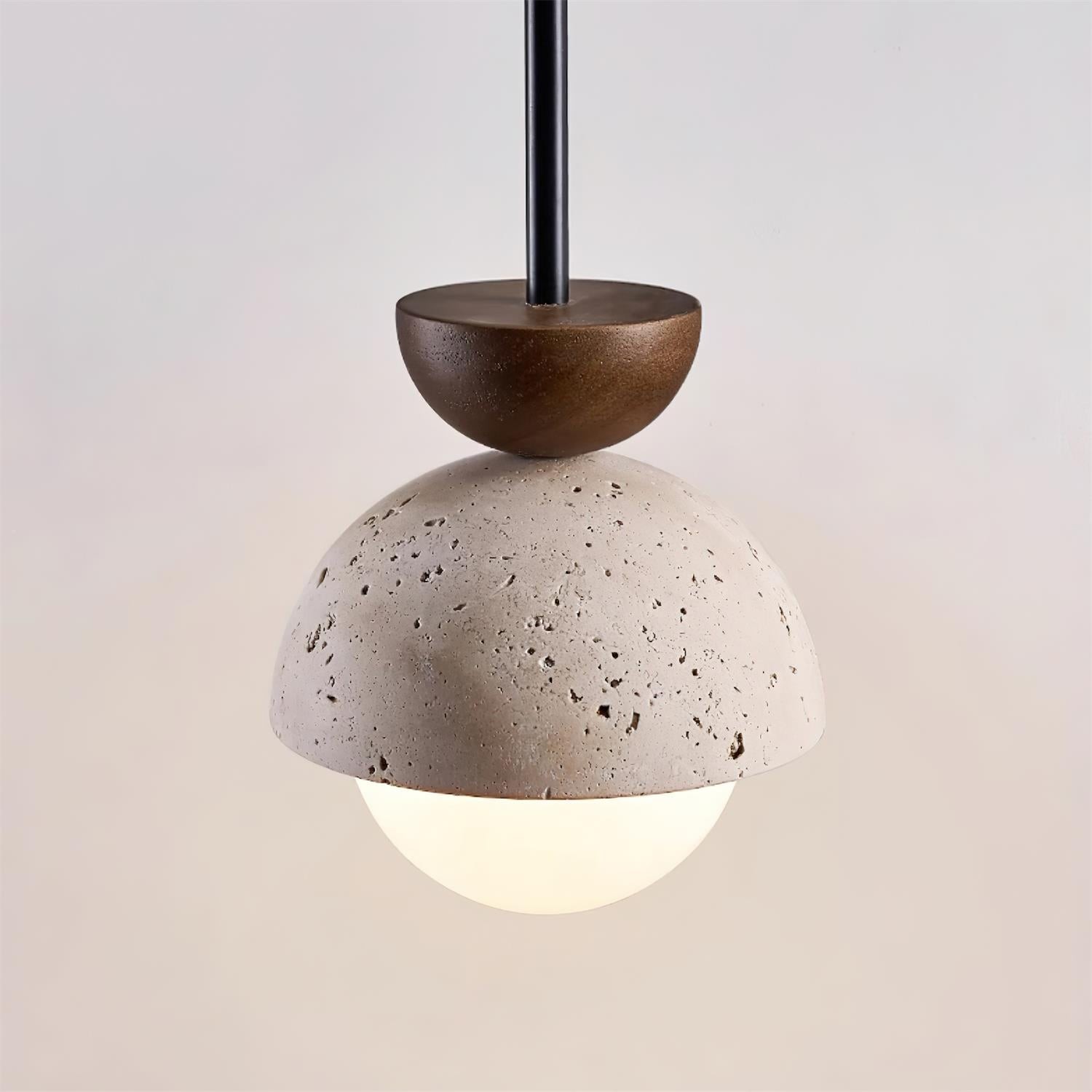 Natural Stone Spherical Pendant Light M159