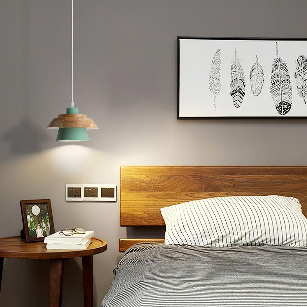 Stone Wood Pendant Lamp M407