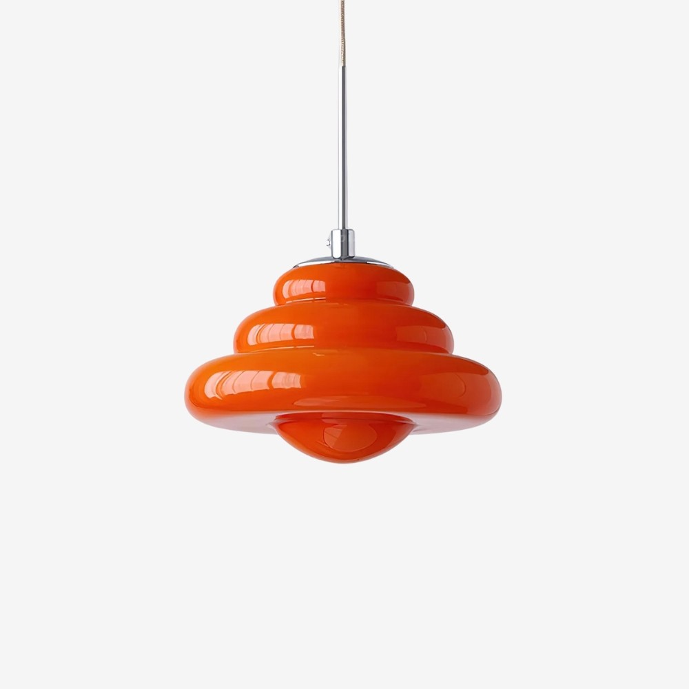 Tiered Pendant Lamp - Modern Glass and Metal for Dining Room S245