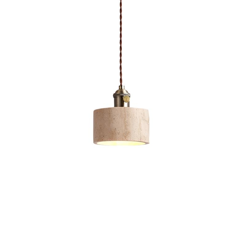 Alagusmo Minimalist Travertine Pendant Light T2116