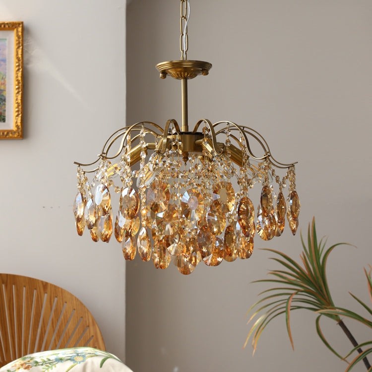 Vintage Sumptuous Teardrop Crystal Chandelier T258
