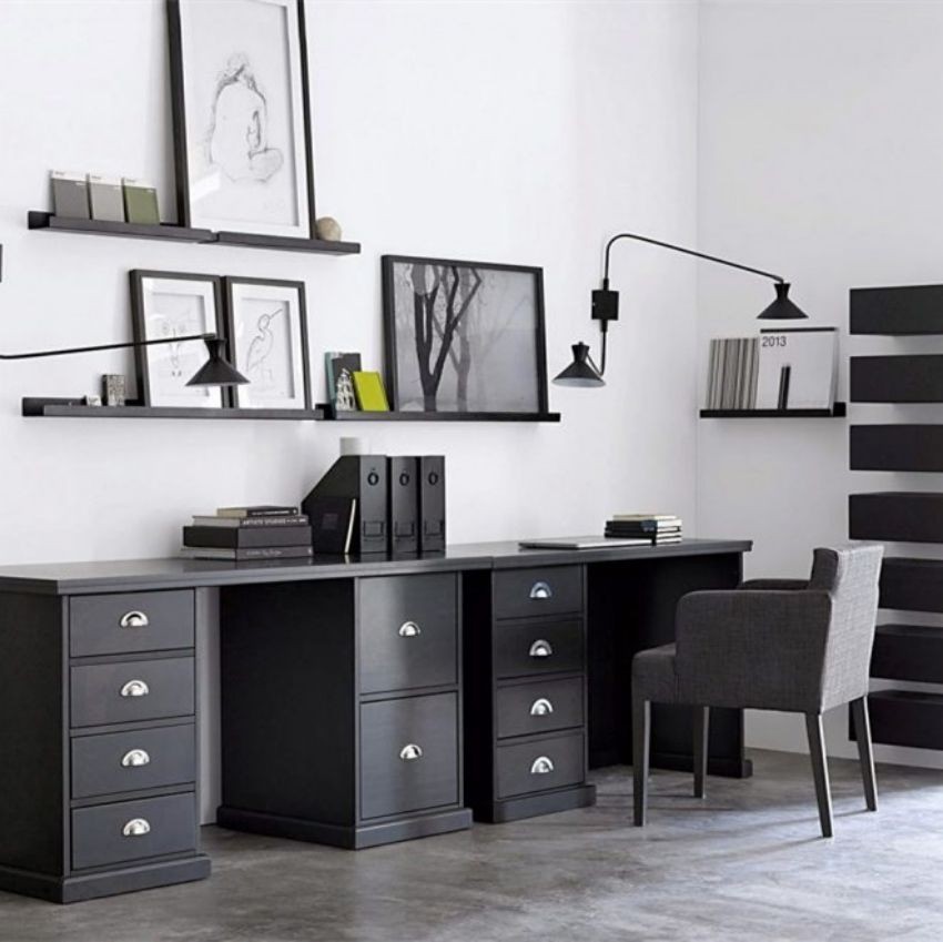 Concise Black Wall Lamp