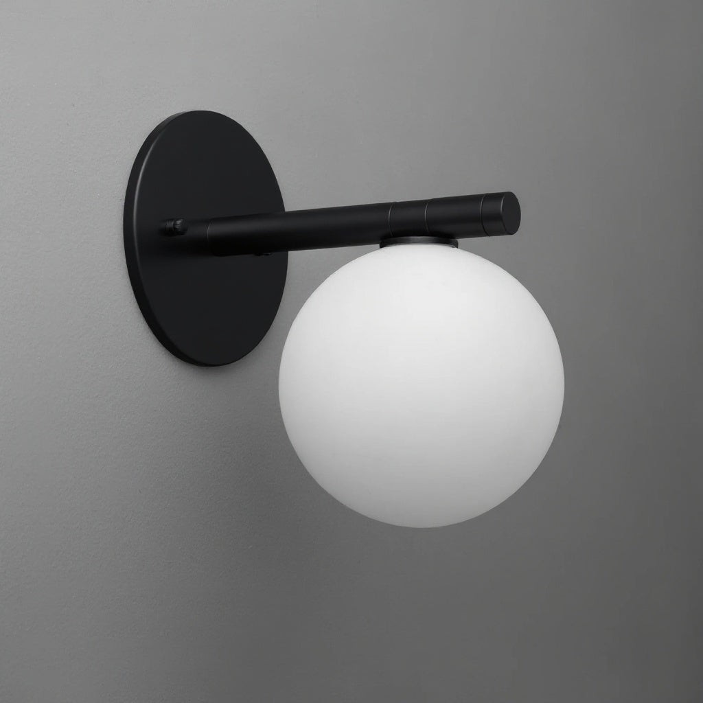Glorica Glass Wall Sconce - Frosted Globe Light T397