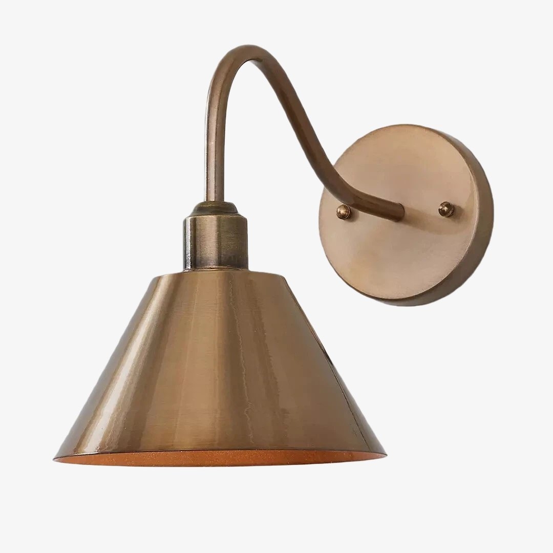 Narix Industrial Tapered Wall Lamp – Accent Sconce for Bedroom or Hallway T543