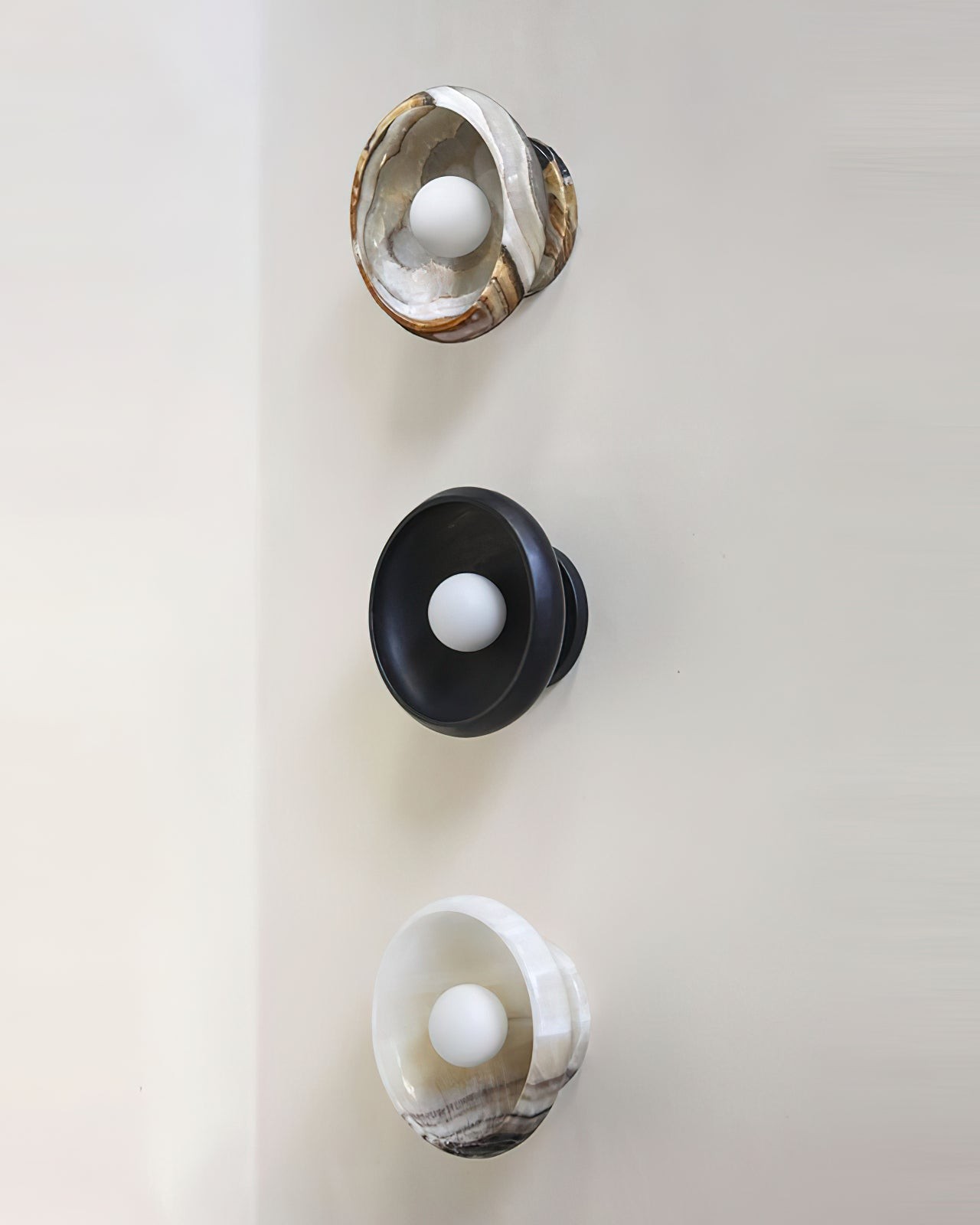 Bowl - Shaped Marble Wall Lamp P064