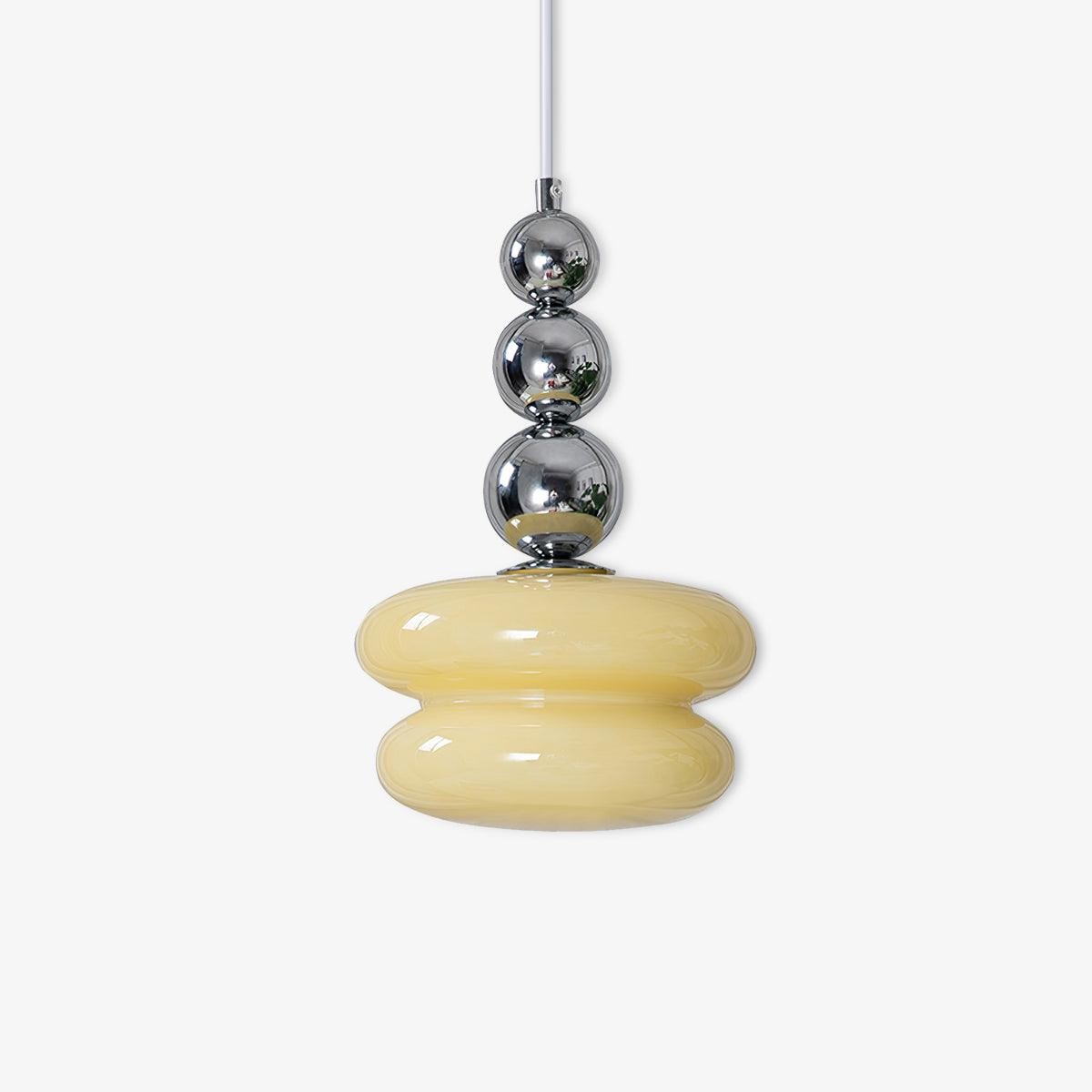 Contemporary Nordic Glass Ball Hoist Pendant Light For Living Room M436