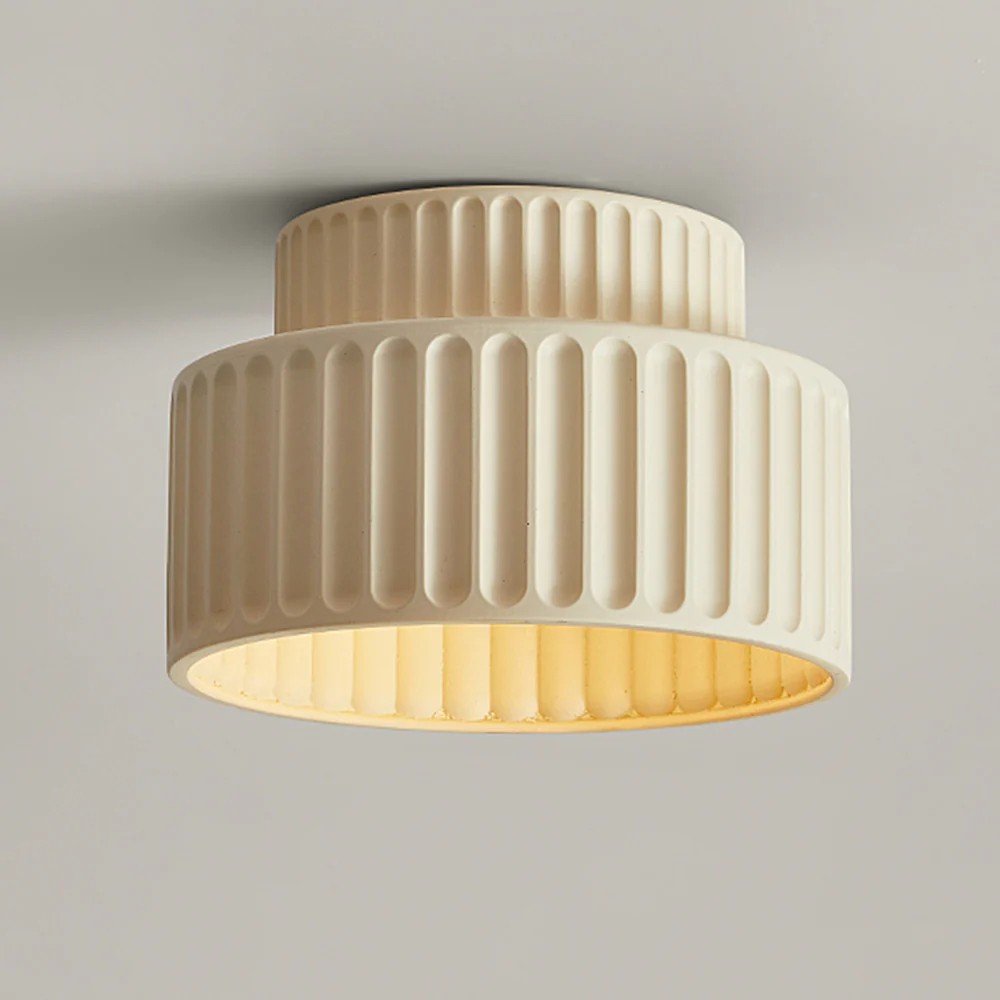 Modern Solid Color Recessed Resin Ceiling Lamp S177