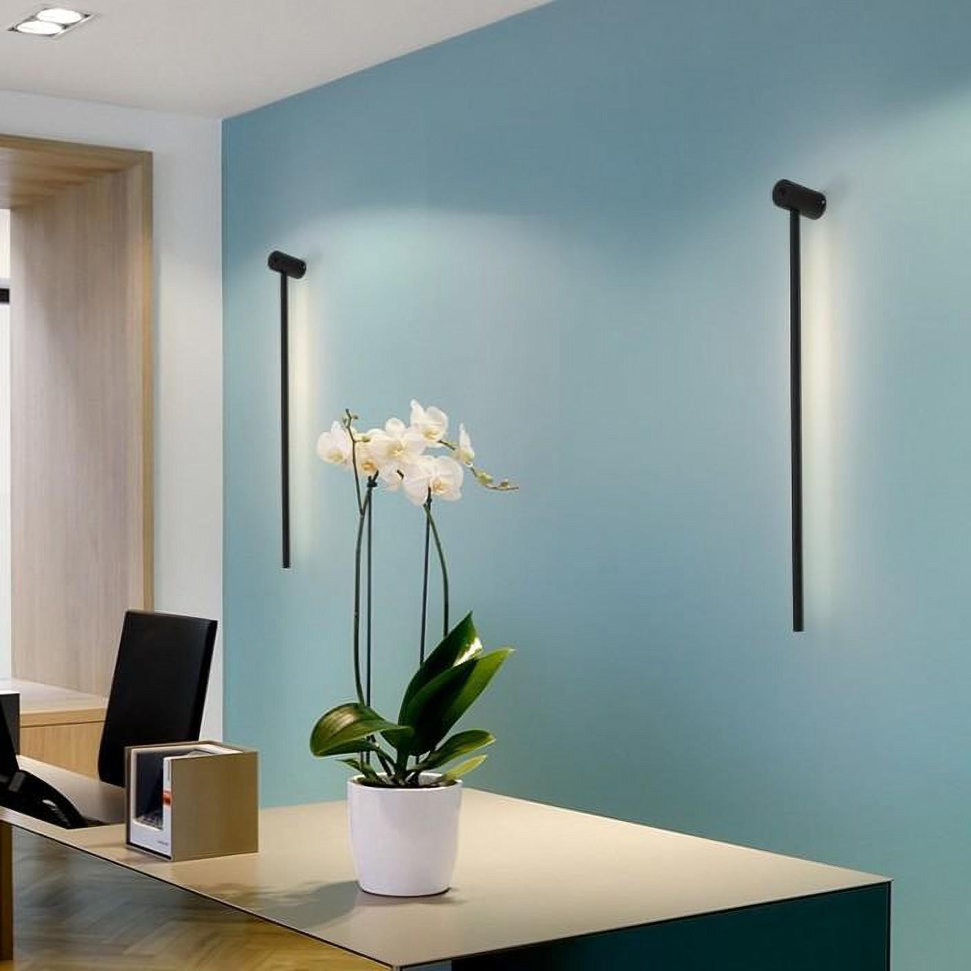 Industrial Modern Black Linear LED Wall Lights S114