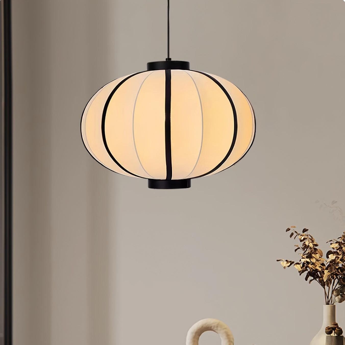 Minimalist Black and White Lantern Pendant Lamp M118