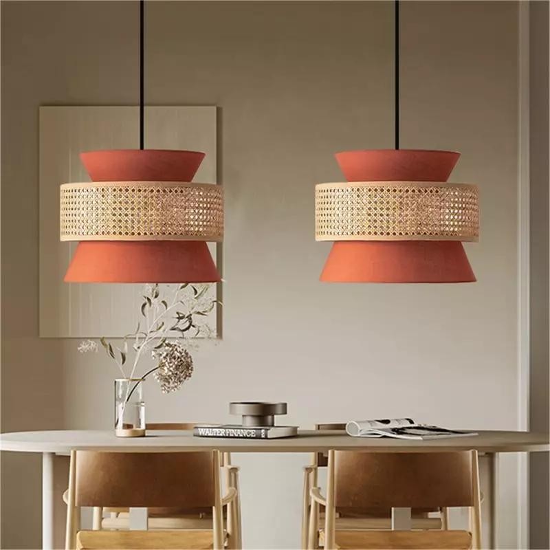 Natural Texture Rattan Pendant Light