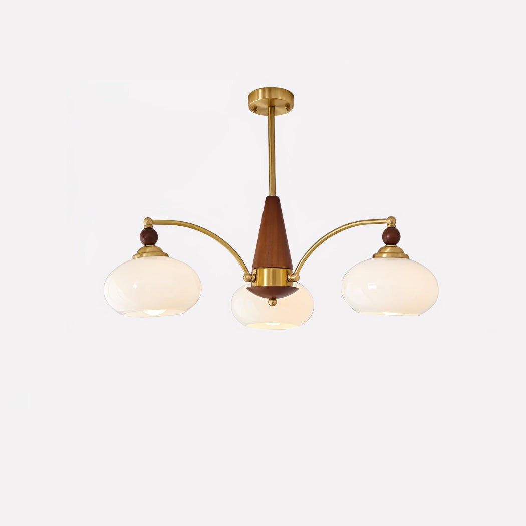 Vintage Multihead Persimmon Chandelier M325