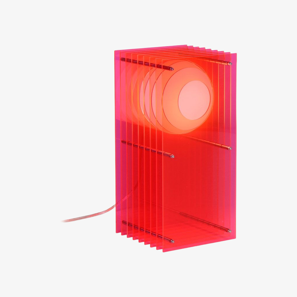Geometric Layering Cuboid Lamp – Modern Acrylic Sunset Ambient Table Lamp S372