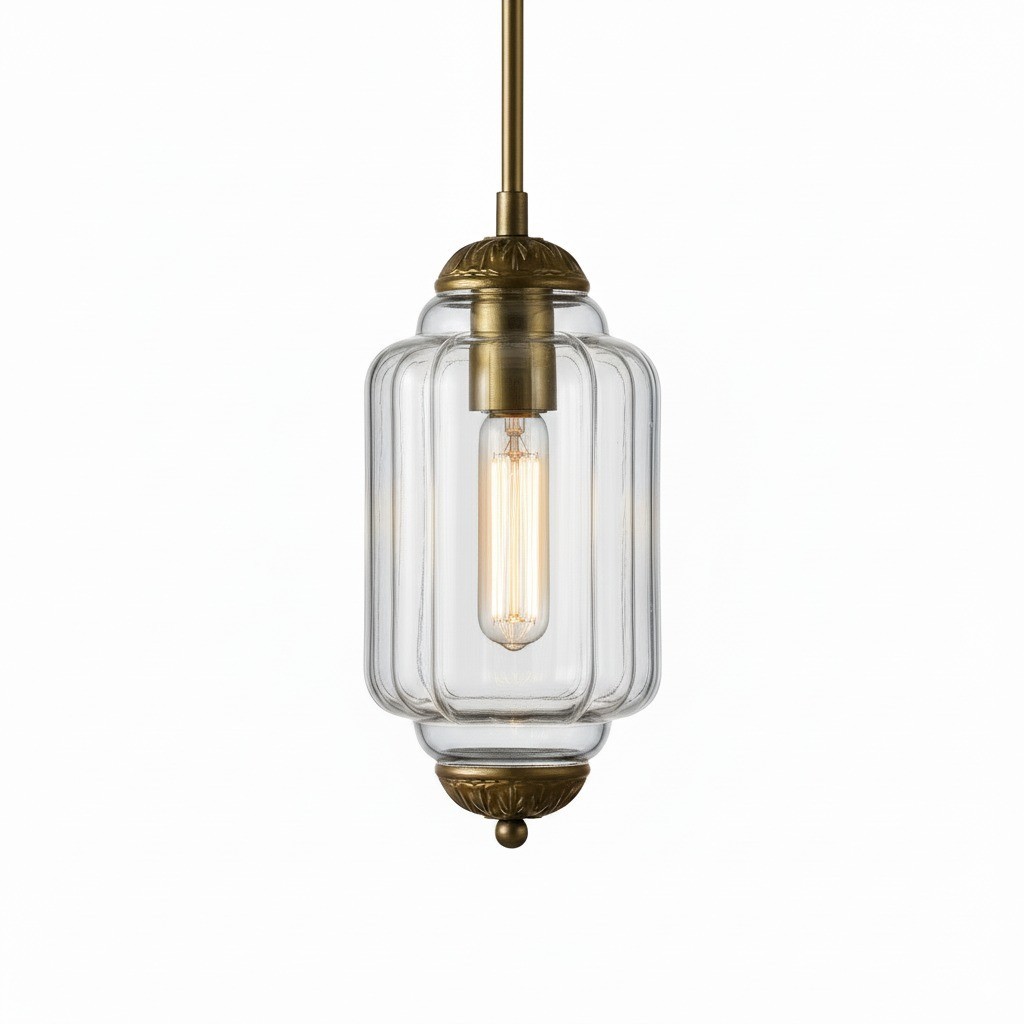 Eloise Vintage Glass Pendant Light - Elegant Pendant Lamp for Living Room G23