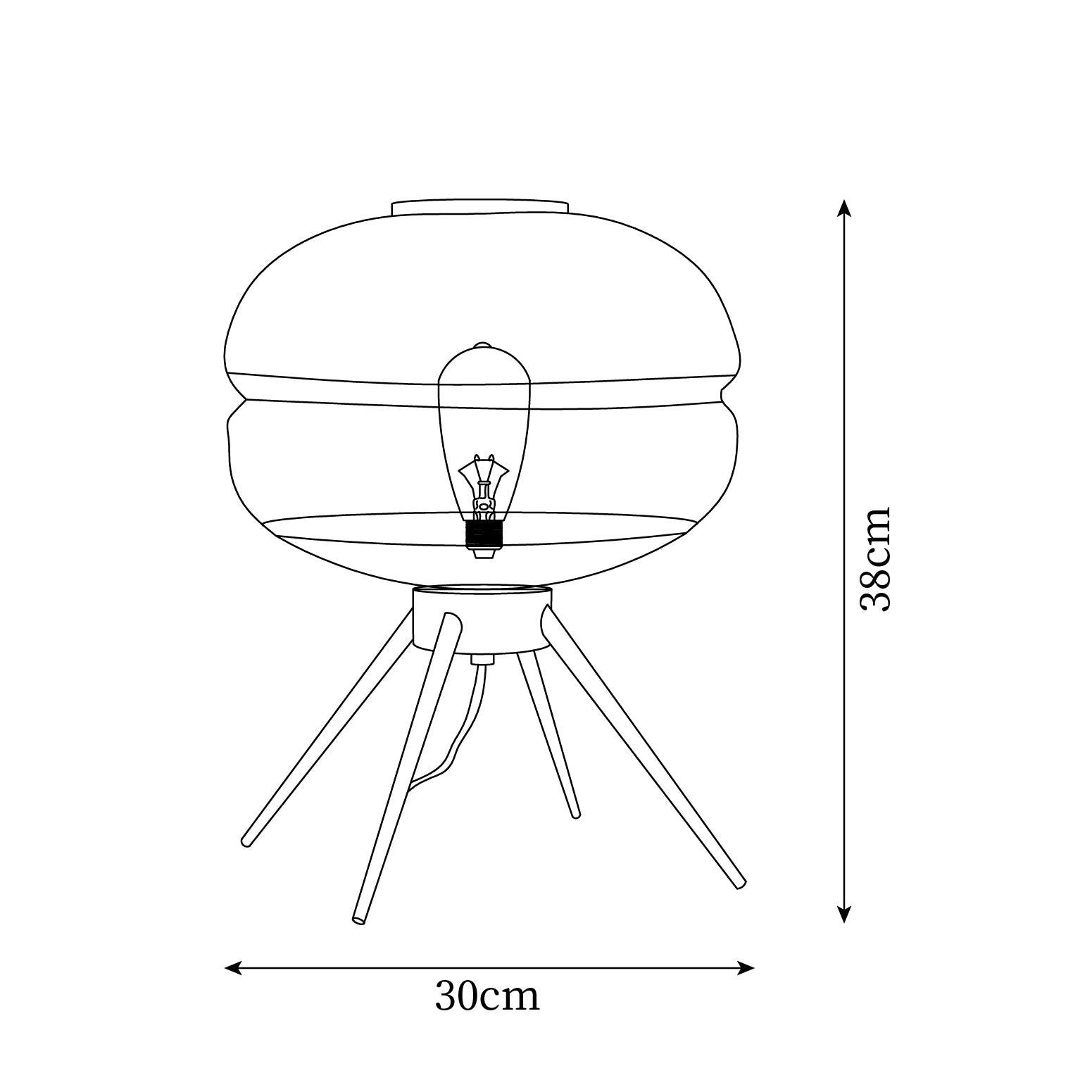 Luxury Personality Colored Glass Cover Tall Table Lamp M132