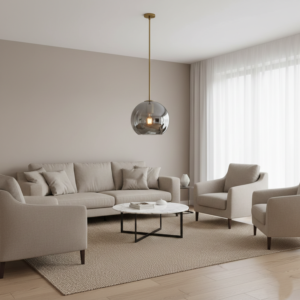 Solara Nordic Spherical Glass Pendant Light T2167