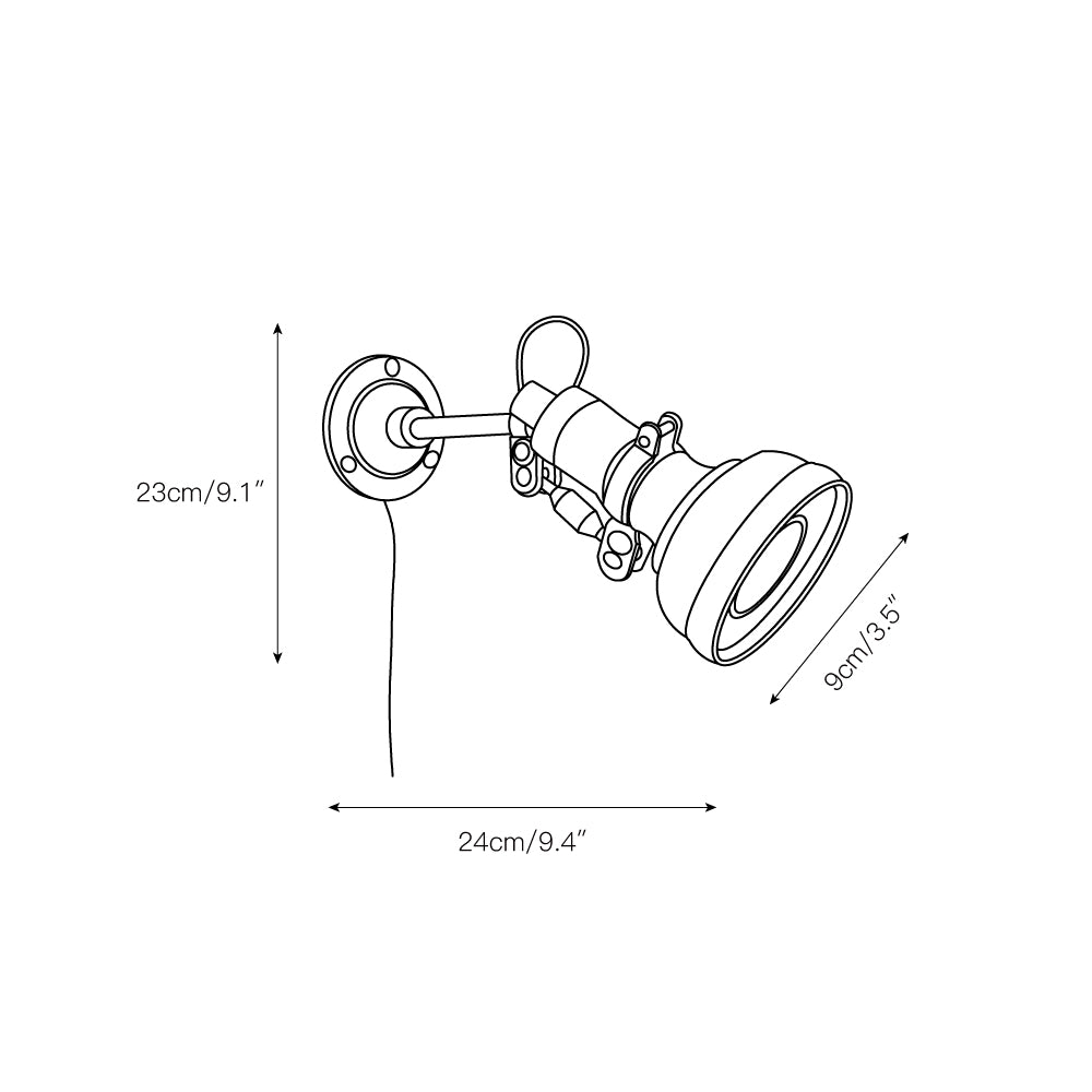 Ralph Rocker Arm Plug-in Wall Lamp T1713