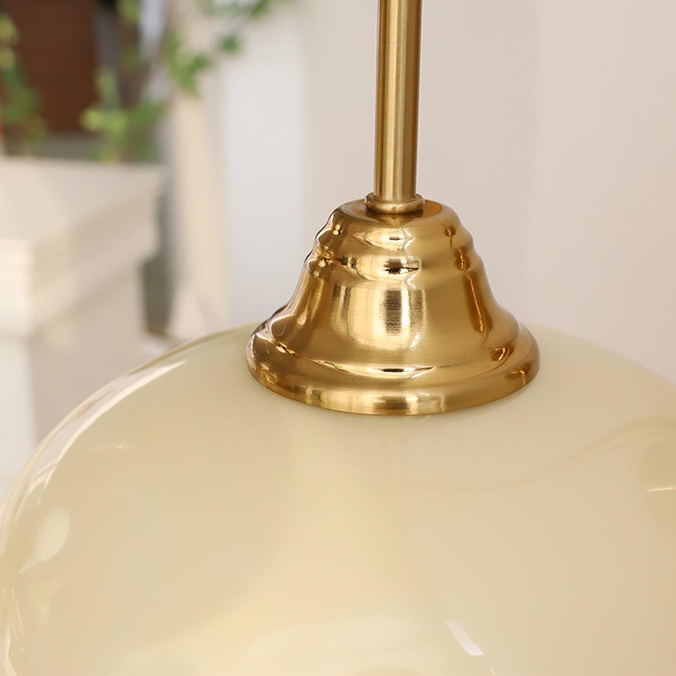Bauhaus Wind Cream Glass Shade Metal Curved Pole Wall Sconce G45
