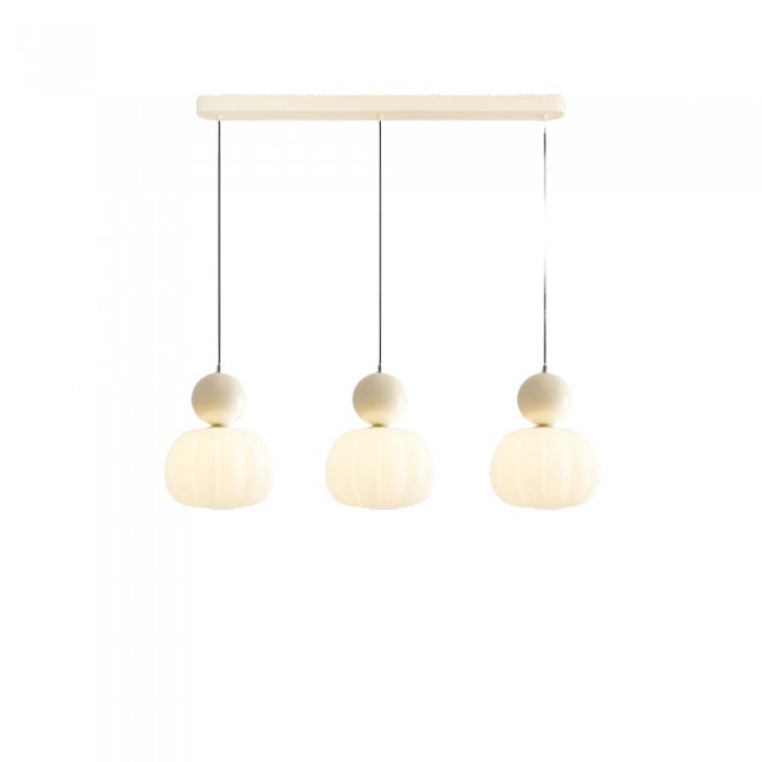 Ornavigo Cream Bauhaus Pumpkin Pendant — Living Room & Dining Area S199