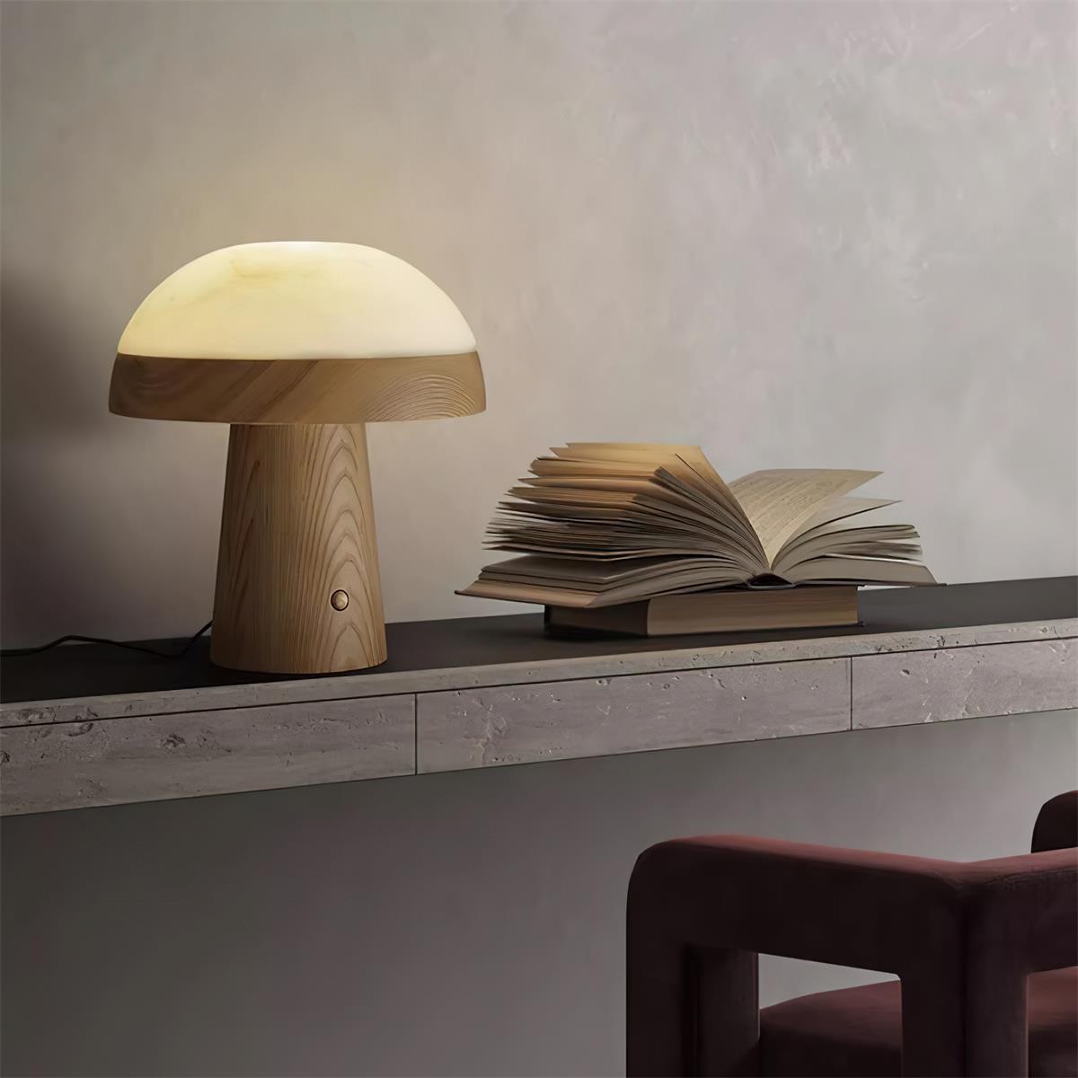 Nordic Minimalist Style Mushroom Shape Table Lamp M120