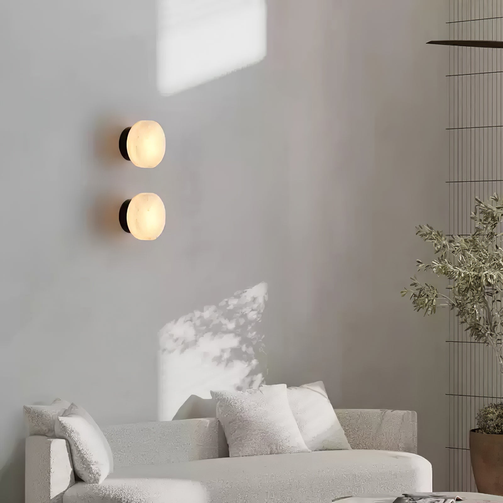 Cylindrical Alabaster Wall Light T1623