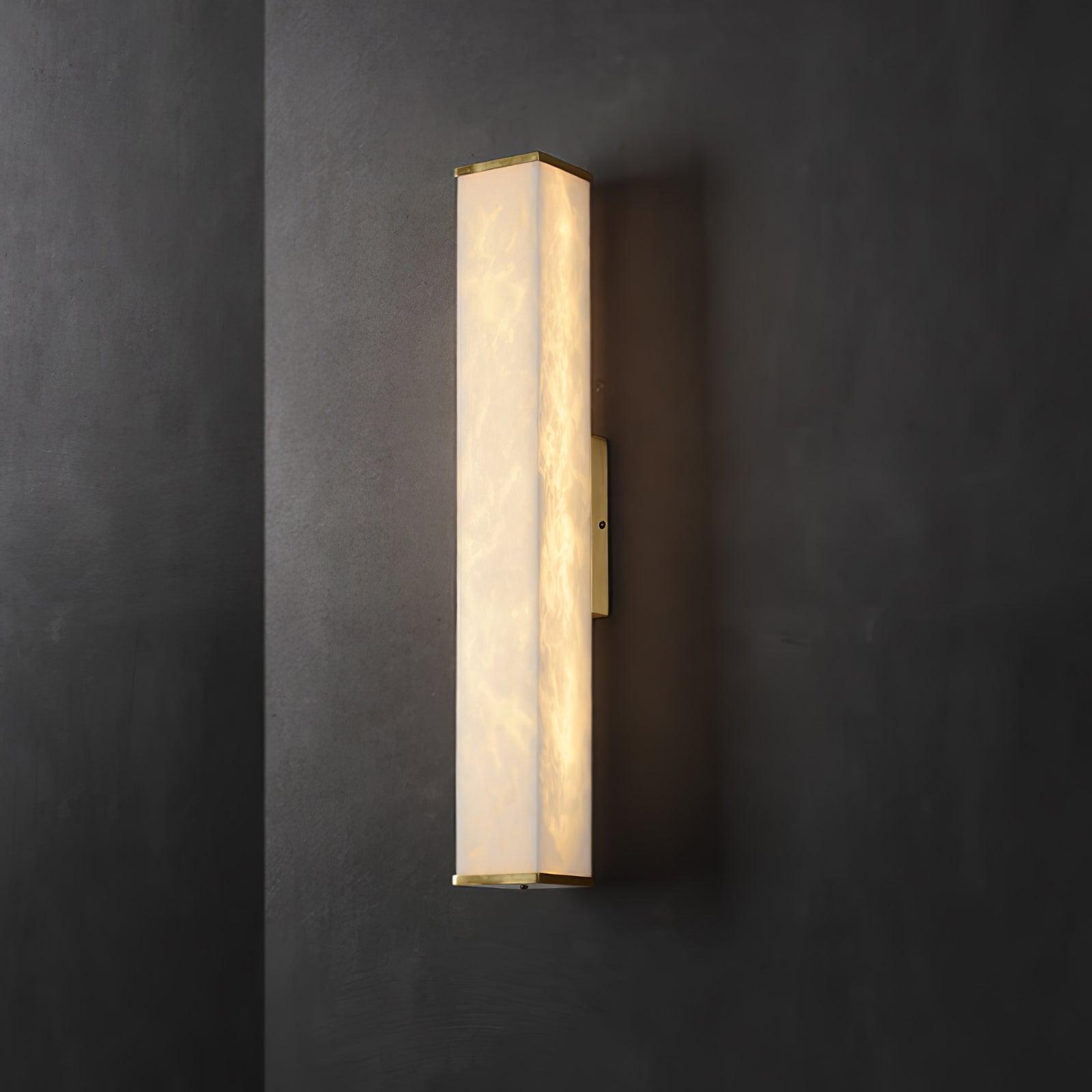 Cuboid Alabaster Wall Light T1622