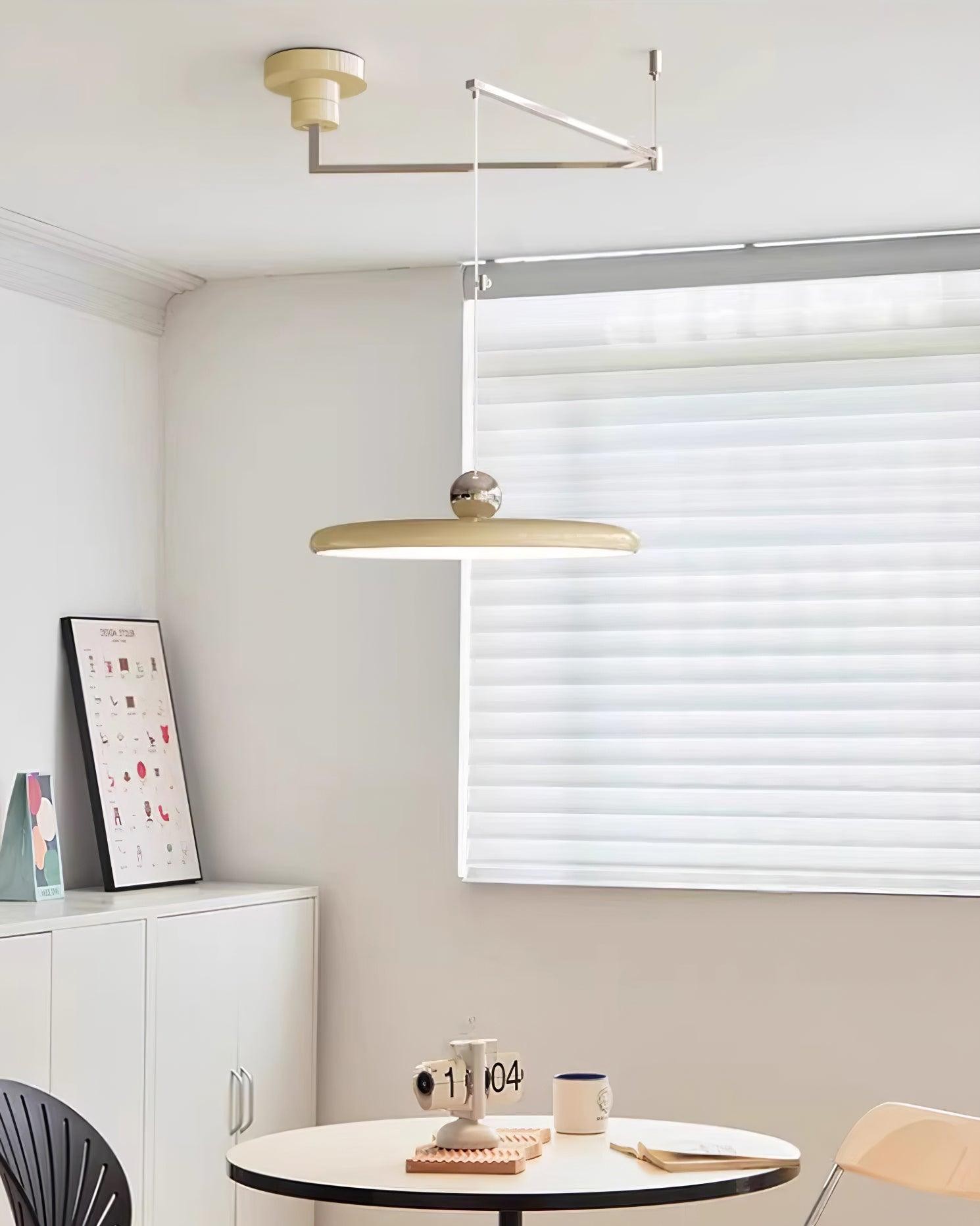 Simple Modern Adjustable Swing Arm Disc Pendant Lamp M11