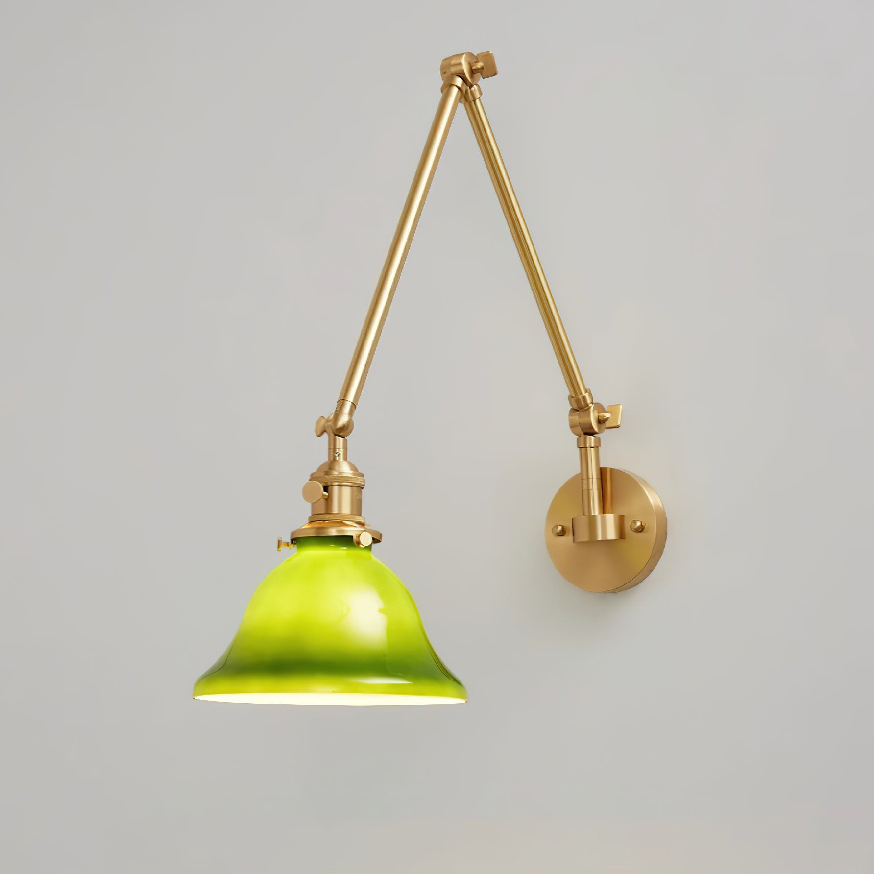 Personalized Green Bell-Shaped Wall Lamp M154