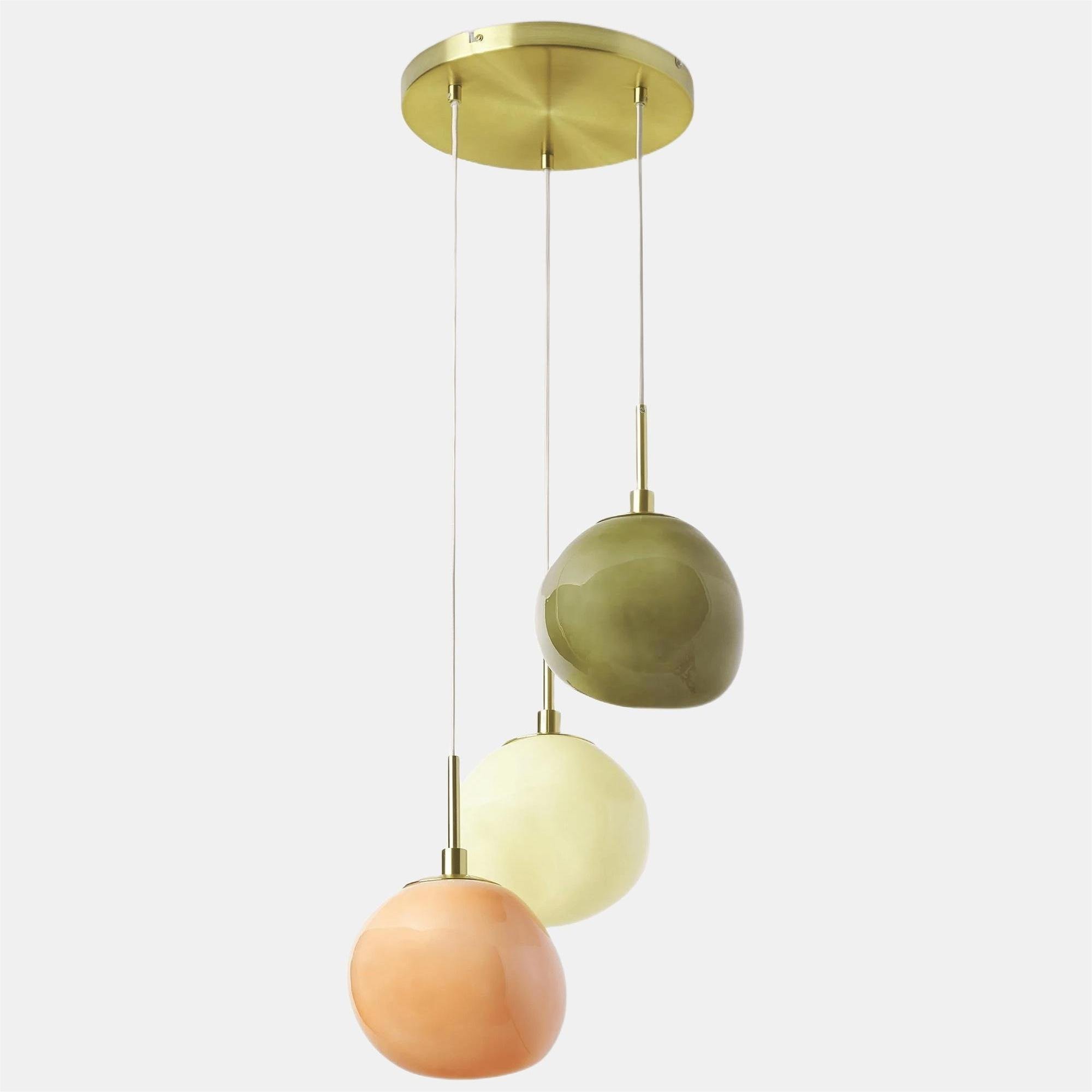 Pastel Multi-Shade Pendant - Chic Cluster Hanging Lamp for Bedroom T420