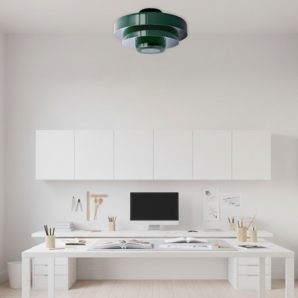 Veleora Triple Layer Disc Ceiling Light - Bauhaus Colorful Design S361
