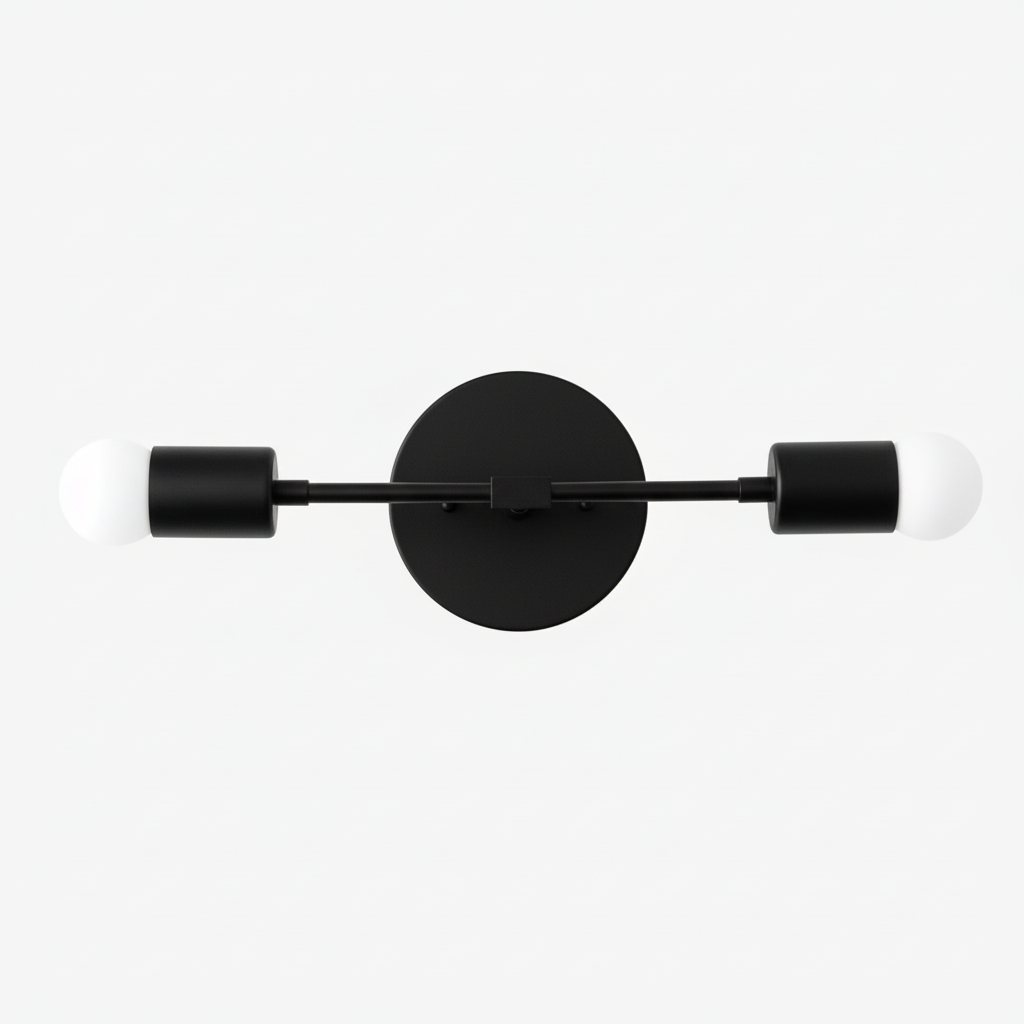 Mobilux Line Minimalist Vanity Light Fixture - Mid Century Bathroom Sconce T315