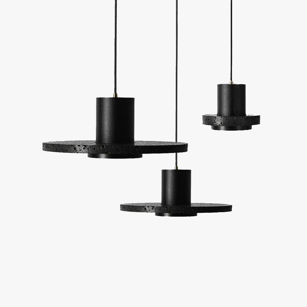 Retro Black Hole Stone Pendant Lamp G73