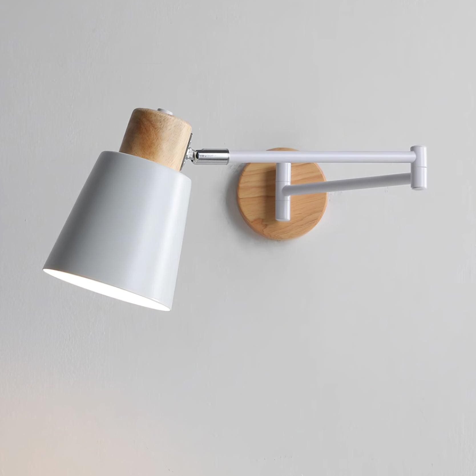 Wooden Adjustable Wall Lamp M291