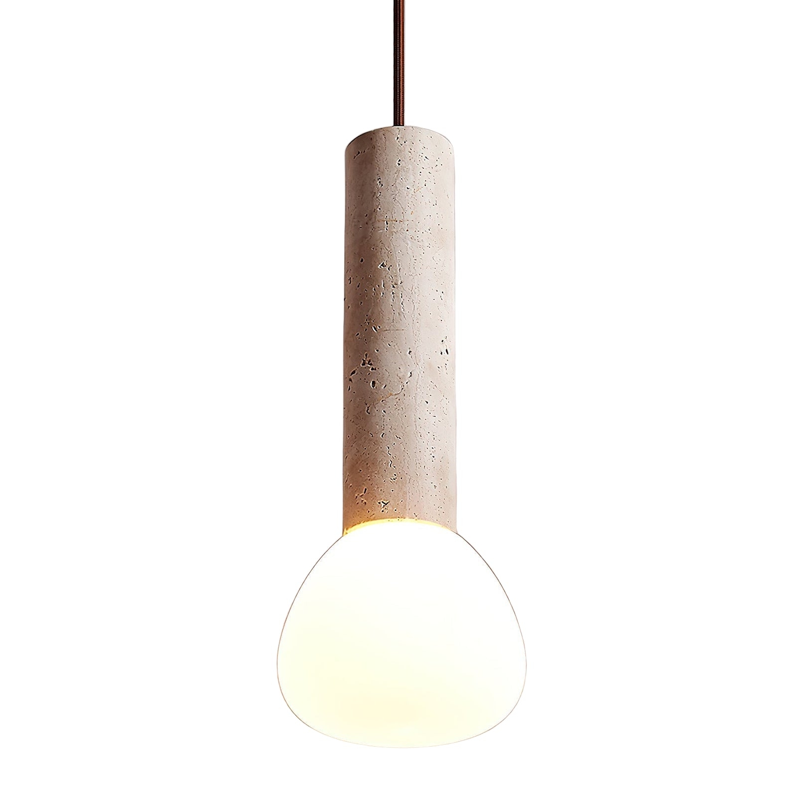 Elegant Travertine Cream Style Pendant Light T2144