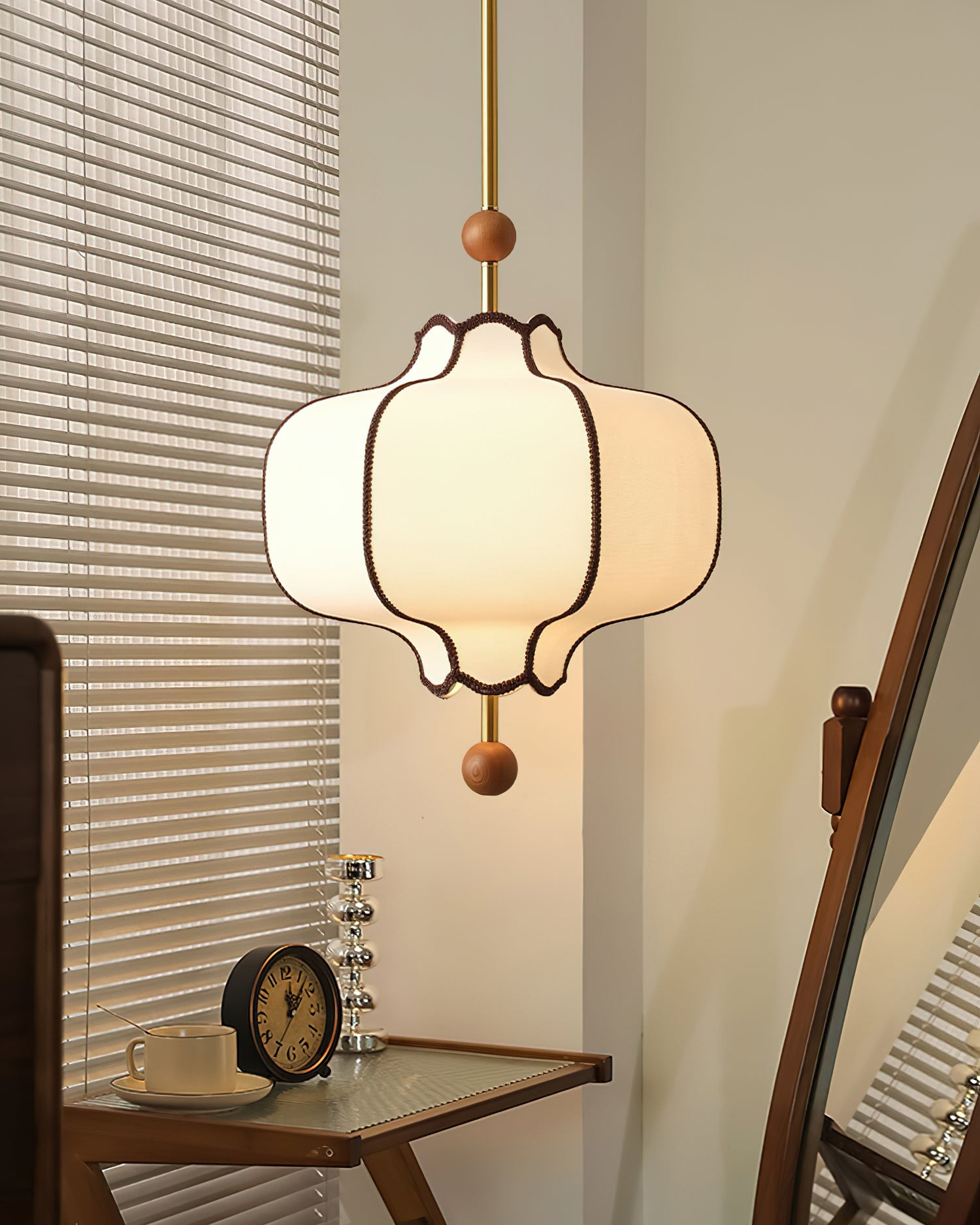 Vintage Textured Fabric Pendant Light M270