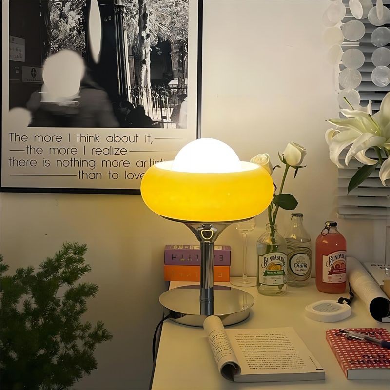 Bauhaus Glass Creative Egg Tart Table Lamp S141