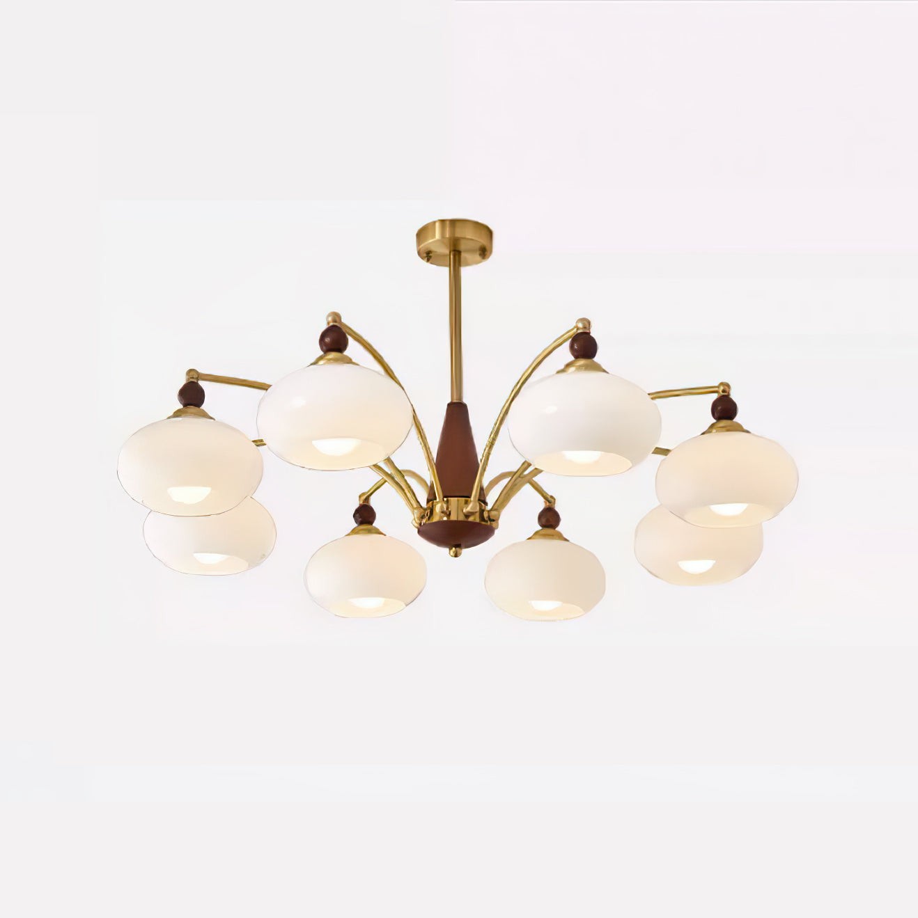 Vintage Multihead Persimmon Chandelier M325