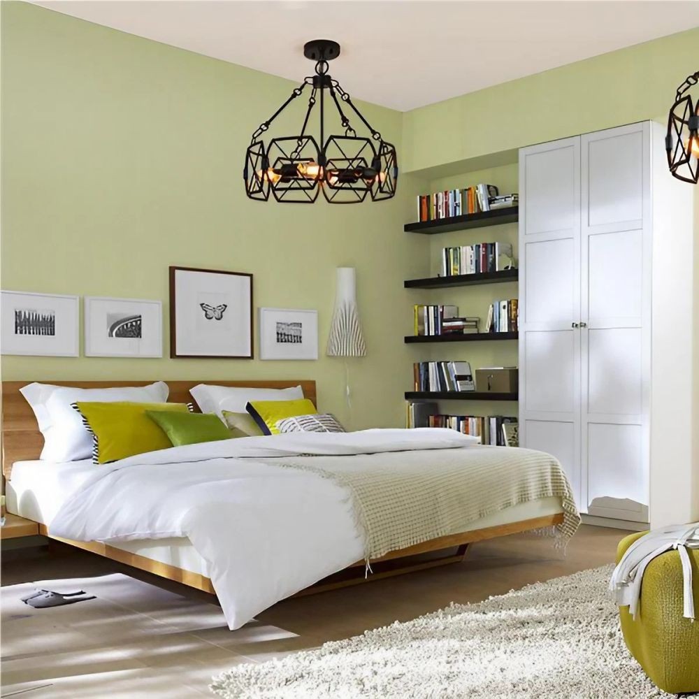 Rustic Industrial Cage Pendant Light S151