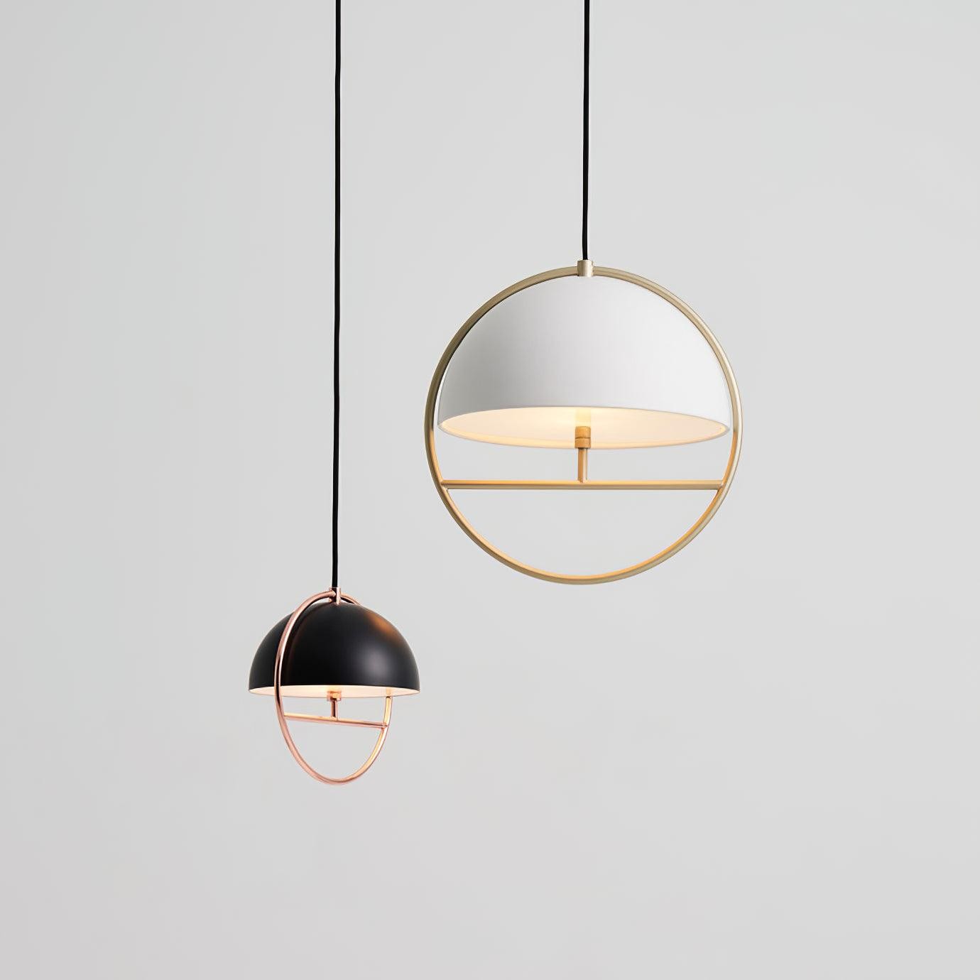 Nordic Hemispherical Ring Metal Pendant Lamp M448