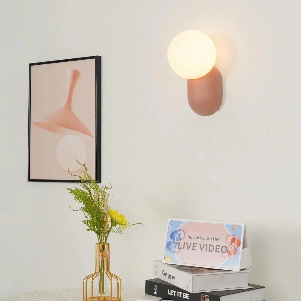 Luma Nordic Glass Orb Wall Light T2008