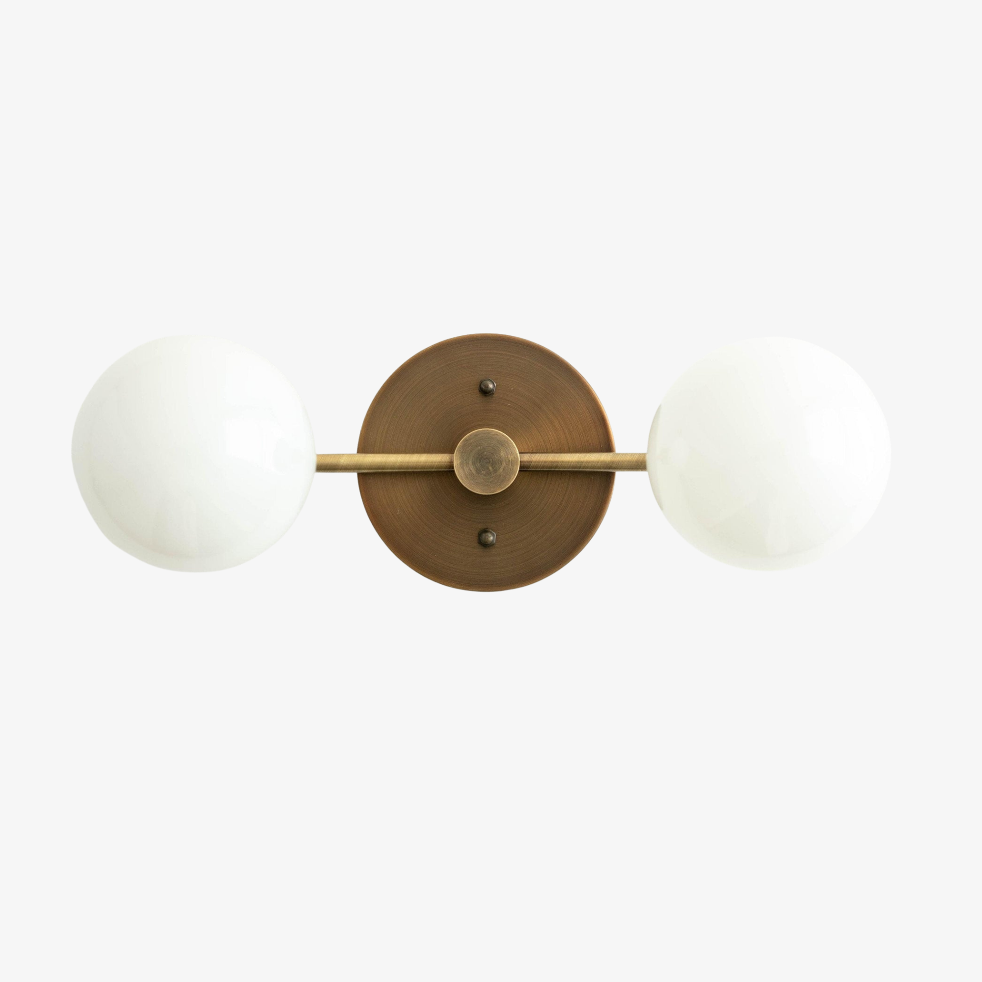 Glorica Glass Vanity Light - Modern Brass Wall Sconce for Bathroom Style T318