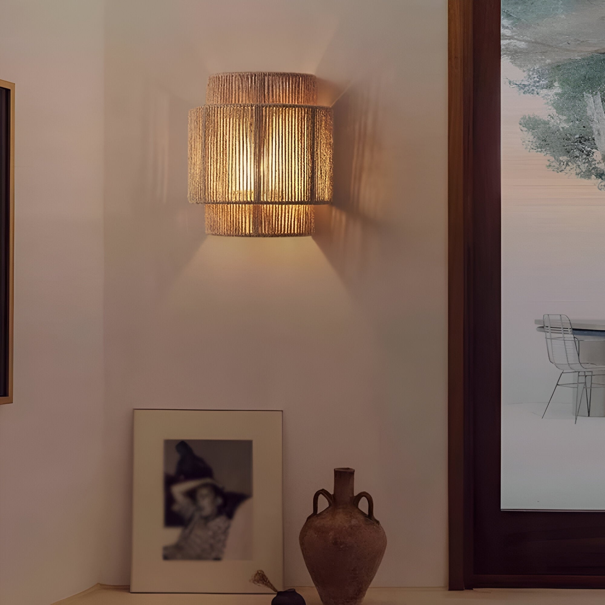Bohemian Vintage Hand Woven LED Wall Light T2018