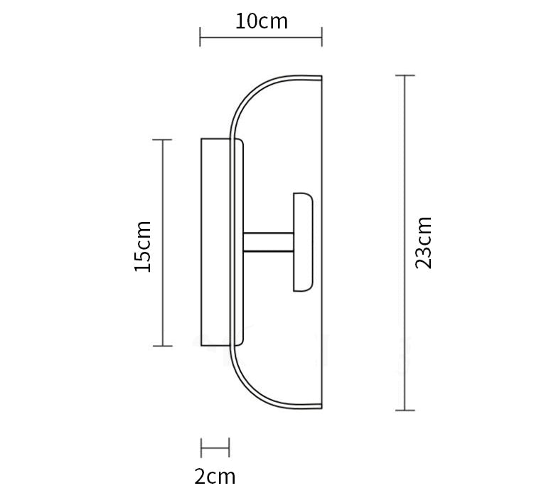 The Shimmering Glow Premium Minimalist Brass Wall Light T2072