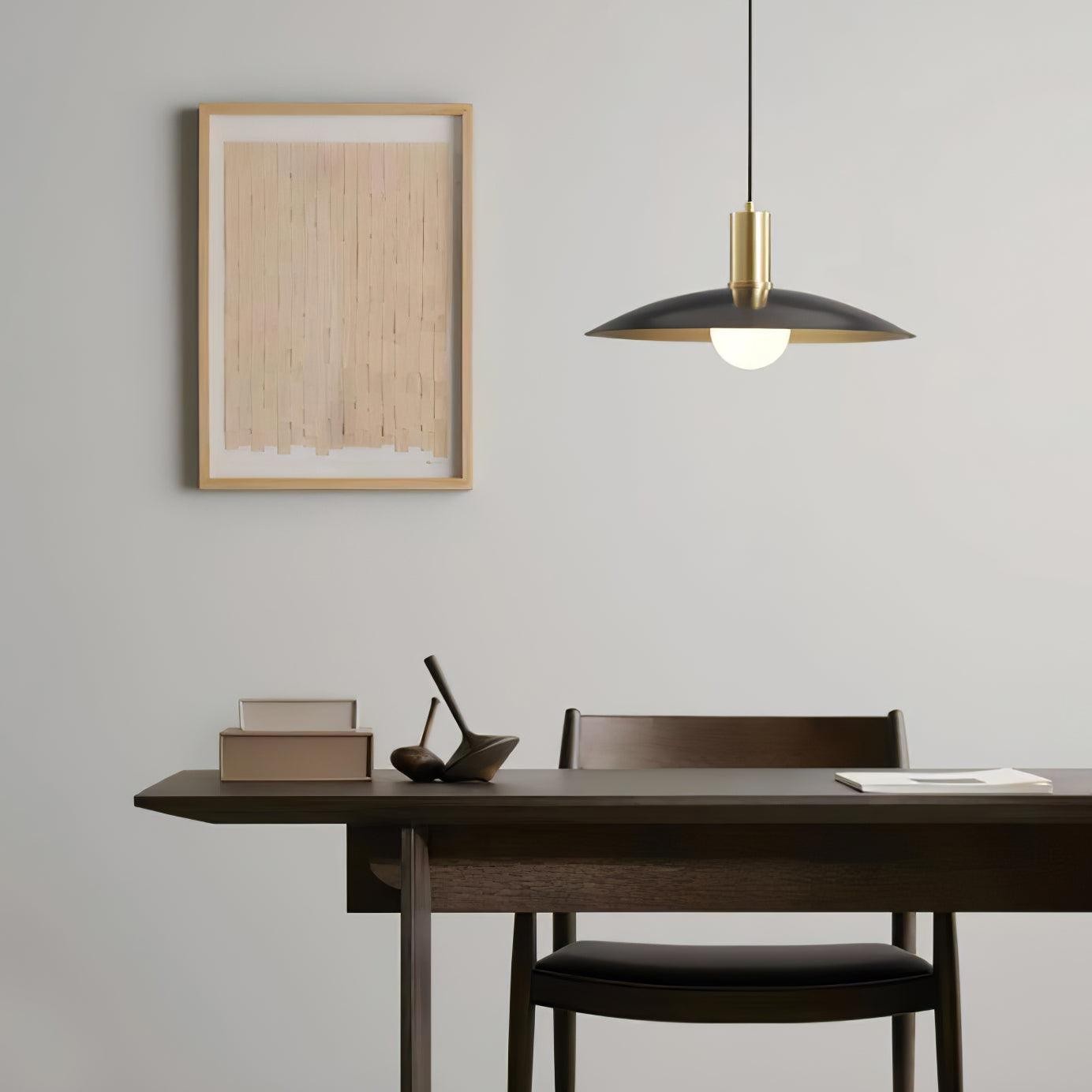 Brass Flared Pendant Lamp M469