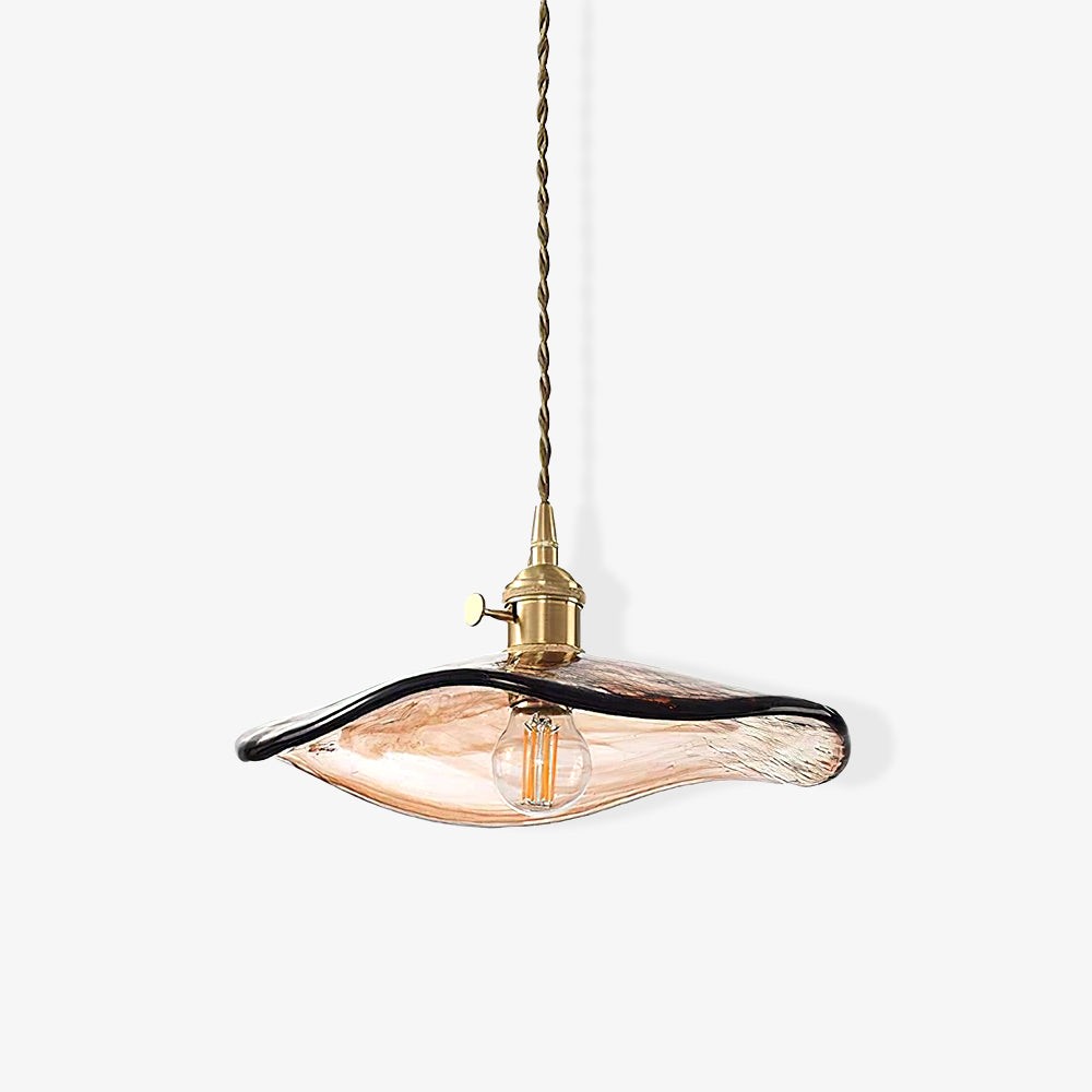 Flower Petal Glass Pendant Light