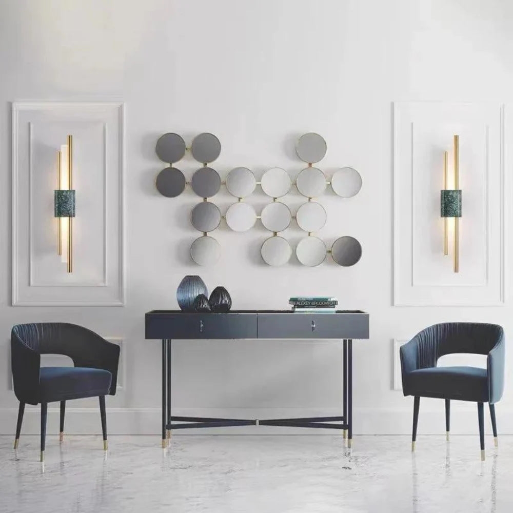 Refined Radiance Marble Accents Wall Light T2011