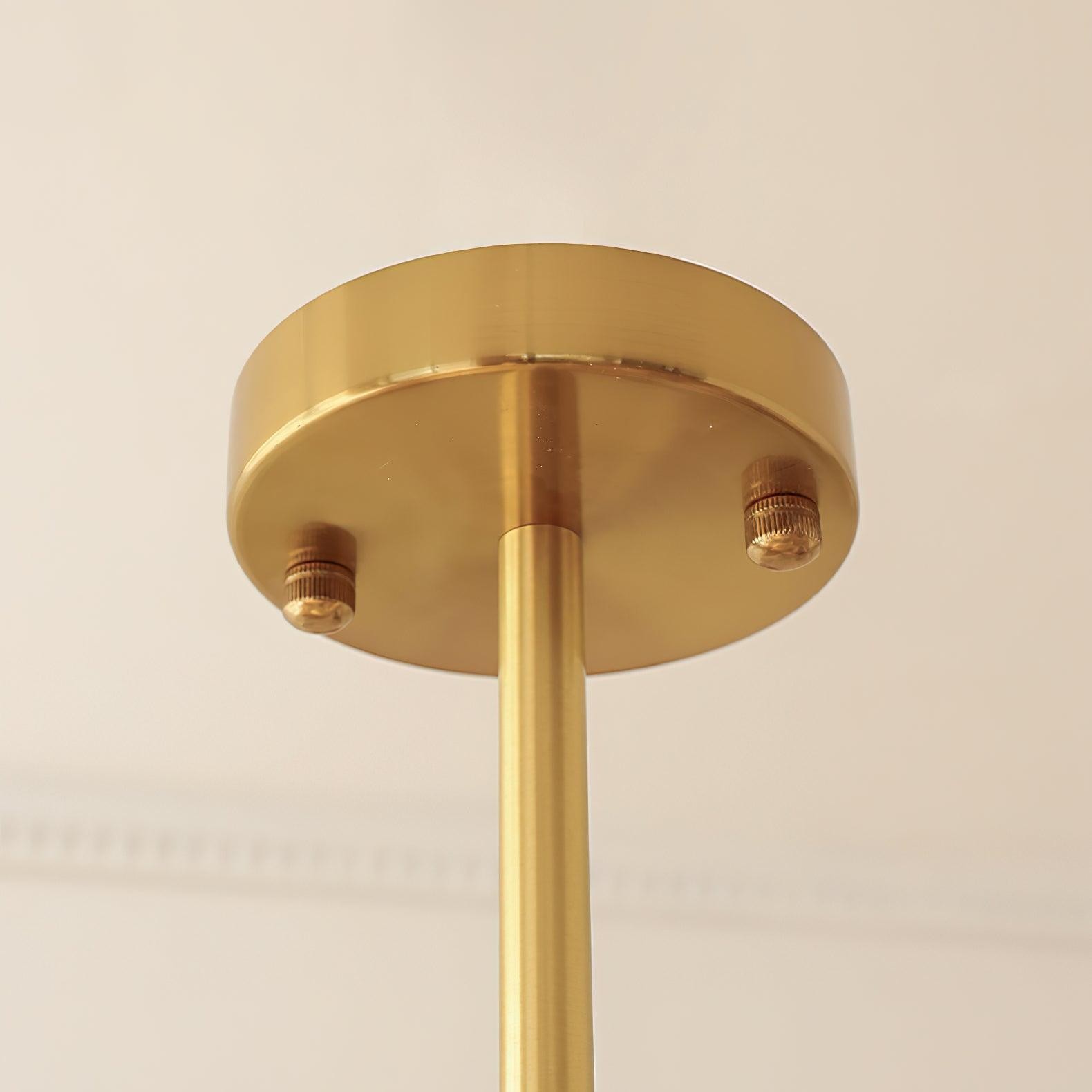 Round Yellow Stylish Simple Glass Pendant Lamp M520